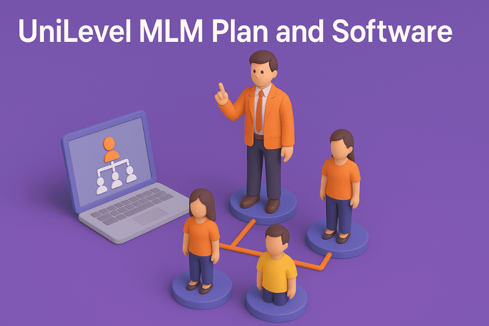 Unilevel mlm plan and software