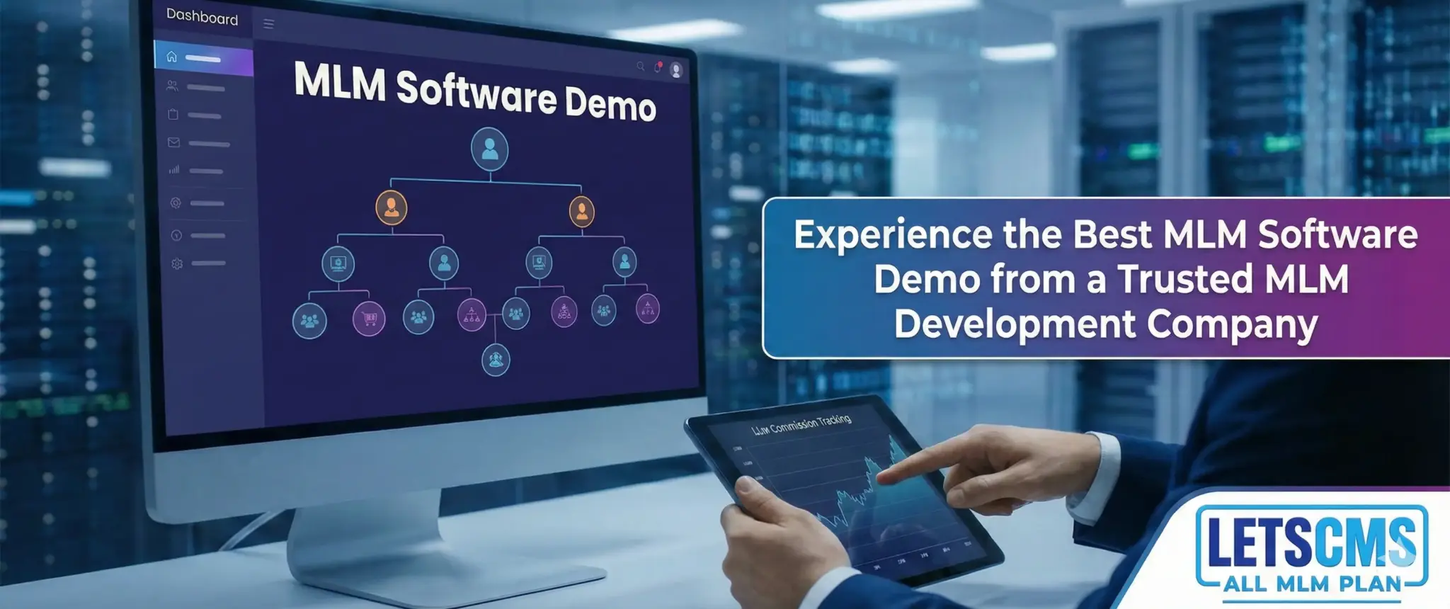 Best MLM software interface with admin dashboard and commission tracking for network marketing business